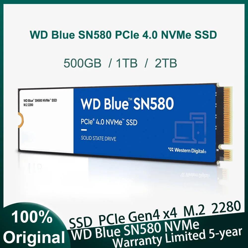    WD  ָ Ʈ ̺, ǻ PC, 500GB, 1TB, 2TB, SN580, NVMe  SSD, PCIe Gen4 x4 M.2 2280